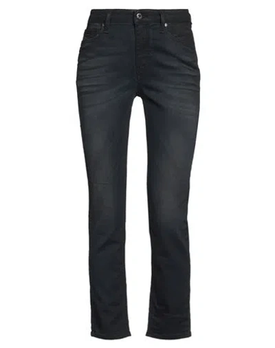 Diesel Woman Jeans Blue Size 23 Cotton, Polyester, Elastane, Cow Leather