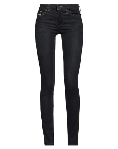 Diesel Woman Jeans Blue Size 25w-32l Cotton, Polyester, Elastane