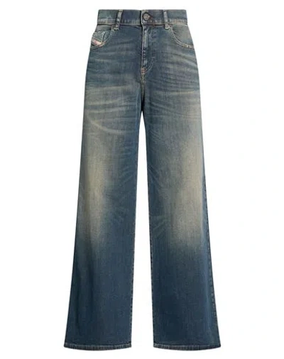 Diesel Woman Jeans Blue Size 25w-30l Cotton, Elastane