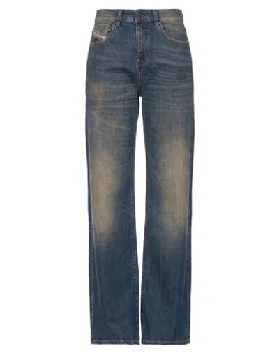 Diesel Woman Jeans Blue Size 25w-32l Cotton, Elastane