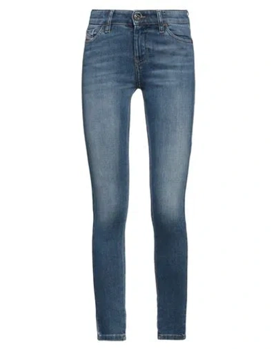 Diesel Woman Jeans Blue Size 26w-30l Cotton, Modal, Polyester, Elastane