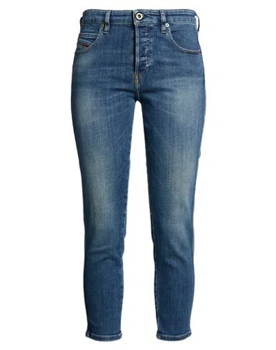 Diesel Woman Jeans Blue Size 26w-30l Cotton, Polyester, Elastane