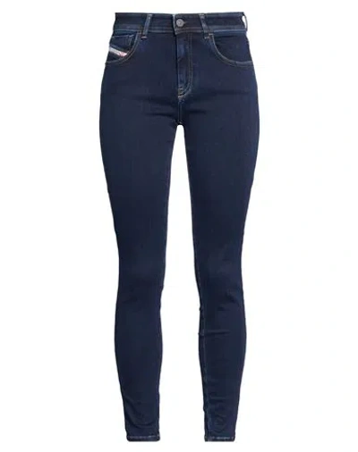 Diesel Woman Jeans Blue Size 26w-32l Cotton, Elastomultiester, Elastane