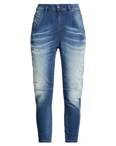 Diesel Woman Jeans Blue Size 27 Cotton, Polyester, Elastane