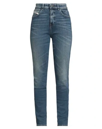 Diesel Woman Jeans Blue Size 27w-32l Cotton, Elastomultiester, Elastane