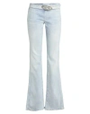 Diesel D-ebbey Belted Flared Jeans In Blue