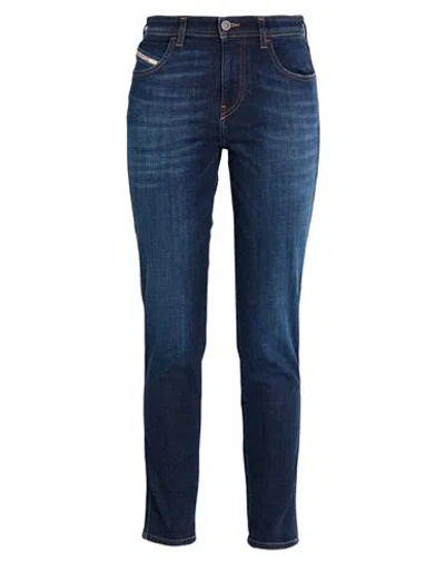 Diesel Woman Jeans Blue Size 28w-32l Cotton, Elastane