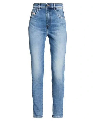 Diesel Woman Jeans Blue Size 28w-32l Cotton, Elastomultiester, Elastane