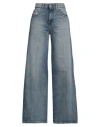 Diesel Woman Jeans Blue Size 29w-30l Cotton, Elastane In Blue