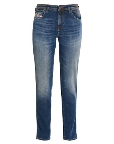 Diesel Woman Jeans Blue Size 29w-32l Cotton, Elastane