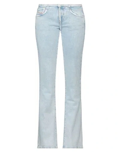 Diesel Woman Jeans Blue Size 29w-32l Cotton, Elastane