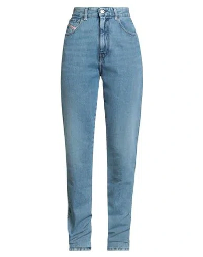 Diesel Woman Jeans Blue Size 29w-34l Cotton In Multi