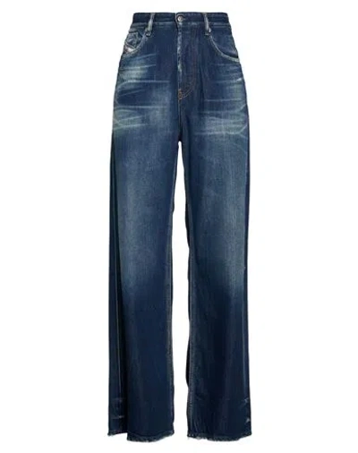 Diesel Woman Jeans Blue Size 29w-32l Cotton, Lyocell