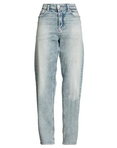 Diesel Woman Jeans Blue Size 30w-32l Cotton, Elastane