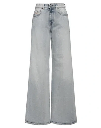 Diesel Woman Jeans Blue Size 29w-32l Cotton, Elastane, Cow Leather
