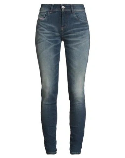 Diesel Woman Jeans Blue Size 30w-32l Cotton, Modal, Elastomultiester, Elastane
