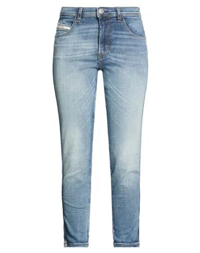 Diesel Woman Jeans Blue Size 30w-30l Cotton, Elastane