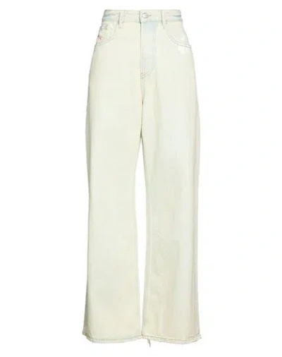 Diesel Woman Jeans Blue Size 30w-30l Cotton In White