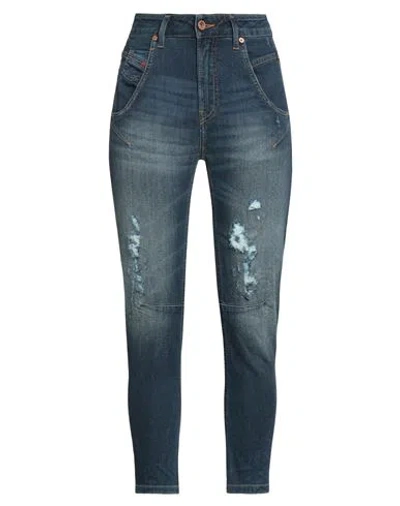 Diesel Woman Jeans Blue Size 31 Cotton, Polyester, Elastane