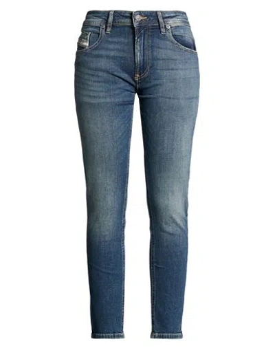 Diesel Woman Jeans Blue Size 31w-30l Cotton, Elastane