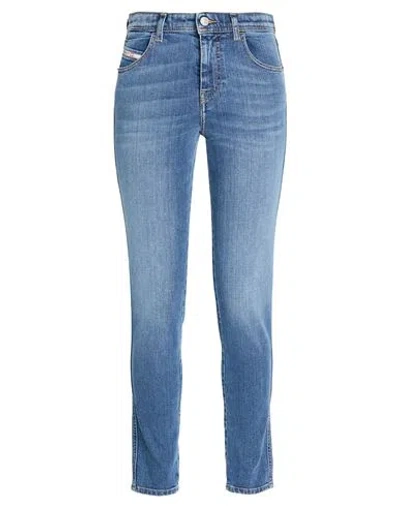 Diesel Woman Jeans Blue Size 31w-32l Cotton, Elastane