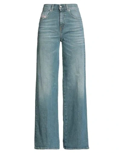 Diesel Woman Jeans Blue Size 31w-32l Cotton, Elastane