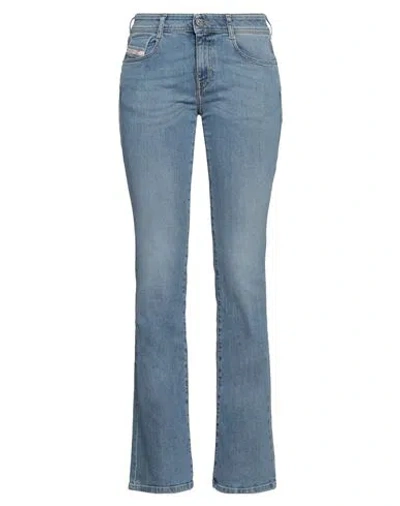 Diesel Woman Jeans Blue Size 31w-32l Cotton, Elastane