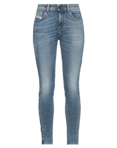 Diesel High Waist 1984 Slandy Skinny Fit Jeans 10cm L32 In Blue