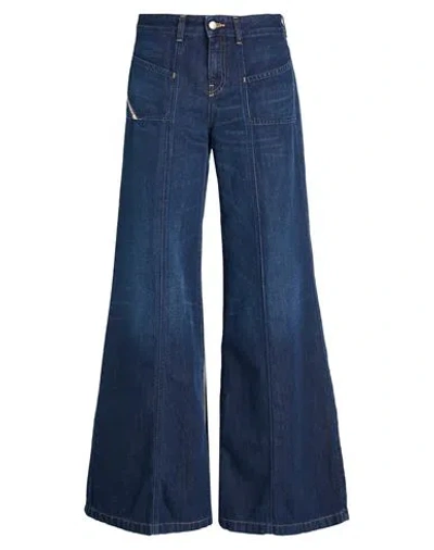 Diesel Woman Jeans Blue Size 31w-32l Cotton, Linen
