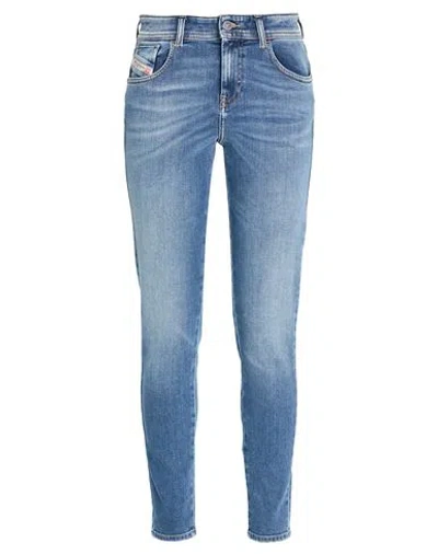 Diesel Woman Jeans Blue Size 31w-32l Cotton, Polyester, Elastane