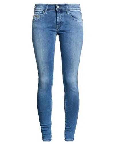 Diesel Woman Jeans Blue Size 31w-32l Cotton, Polyester, Elastane