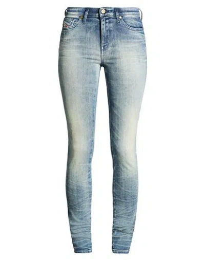Diesel Woman Jeans Blue Size 31w-34l Cotton, Polyester, Elastane