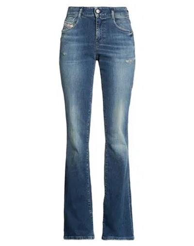 Diesel Woman Jeans Blue Size 31w-32l Cotton, Elastane