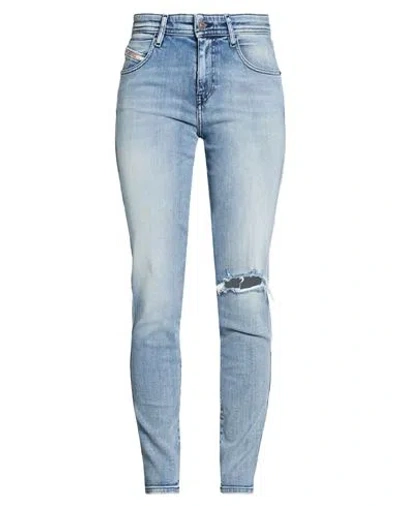 Diesel Woman Jeans Blue Size 31w-32l Cotton, Elastane
