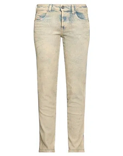 Diesel Woman Jeans Blue Size 32 Cotton, Elastane In Brown
