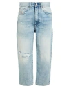 Diesel Woman Jeans Blue Size 32w-30l Cotton In Blue