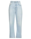 Diesel Woman Jeans Blue Size 32w-30l Cotton In Blue