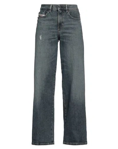 Diesel Woman Jeans Blue Size 32w-30l Cotton, Elastane