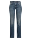 Diesel Woman Jeans Blue Size 26w-30l Cotton, Modal, Elastomultiester, Elastane In Blue