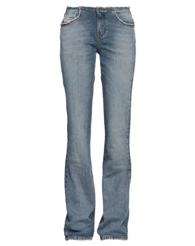 Diesel Woman Jeans Blue Size 32w-32l Cotton, Elastane