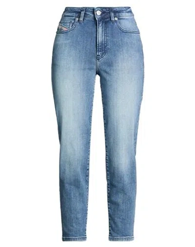Diesel Woman Jeans Blue Size 32w-32l Cotton, Elastane