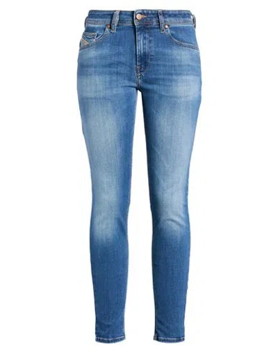 Diesel Woman Jeans Blue Size 32w-32l Cotton, Polyester, Rayon, Elastane