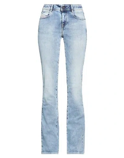 Diesel Woman Jeans Blue Size 32w-32l Cotton, Elastane
