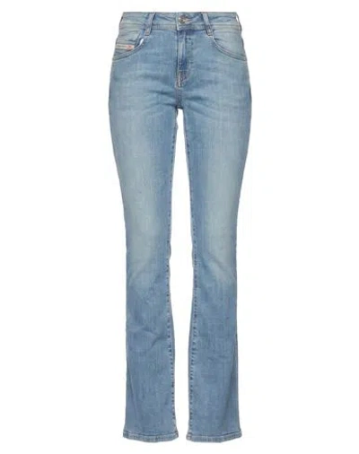 Diesel Woman Jeans Blue Size 34w-32l Cotton, Elastane