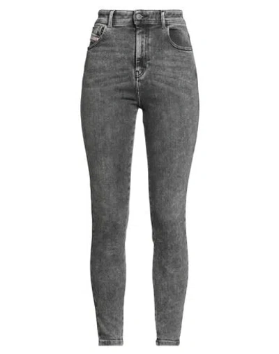 Diesel Woman Jeans Grey Size 28w-32l Cotton, Elastomultiester, Elastane In Gray