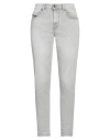 Diesel Woman Jeans Grey Size 30w-30l Cotton, Polyester, Viscose, Elastane In Grey