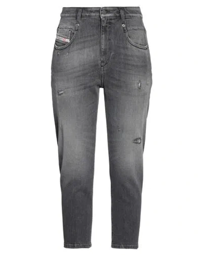 Diesel Woman Jeans Grey Size 29w-30l Cotton, Elastane