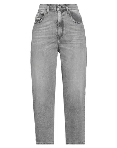 Diesel Woman Jeans Grey Size 31w-30l Cotton, Elastane