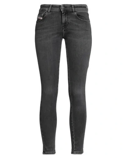 Diesel Woman Jeans Grey Size 31w-30l Cotton, Elastomultiester, Elastane In Gray