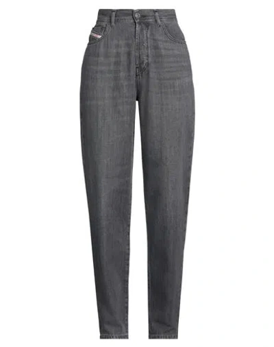 Diesel Woman Jeans Grey Size 29w-30l Cotton, Lyocell